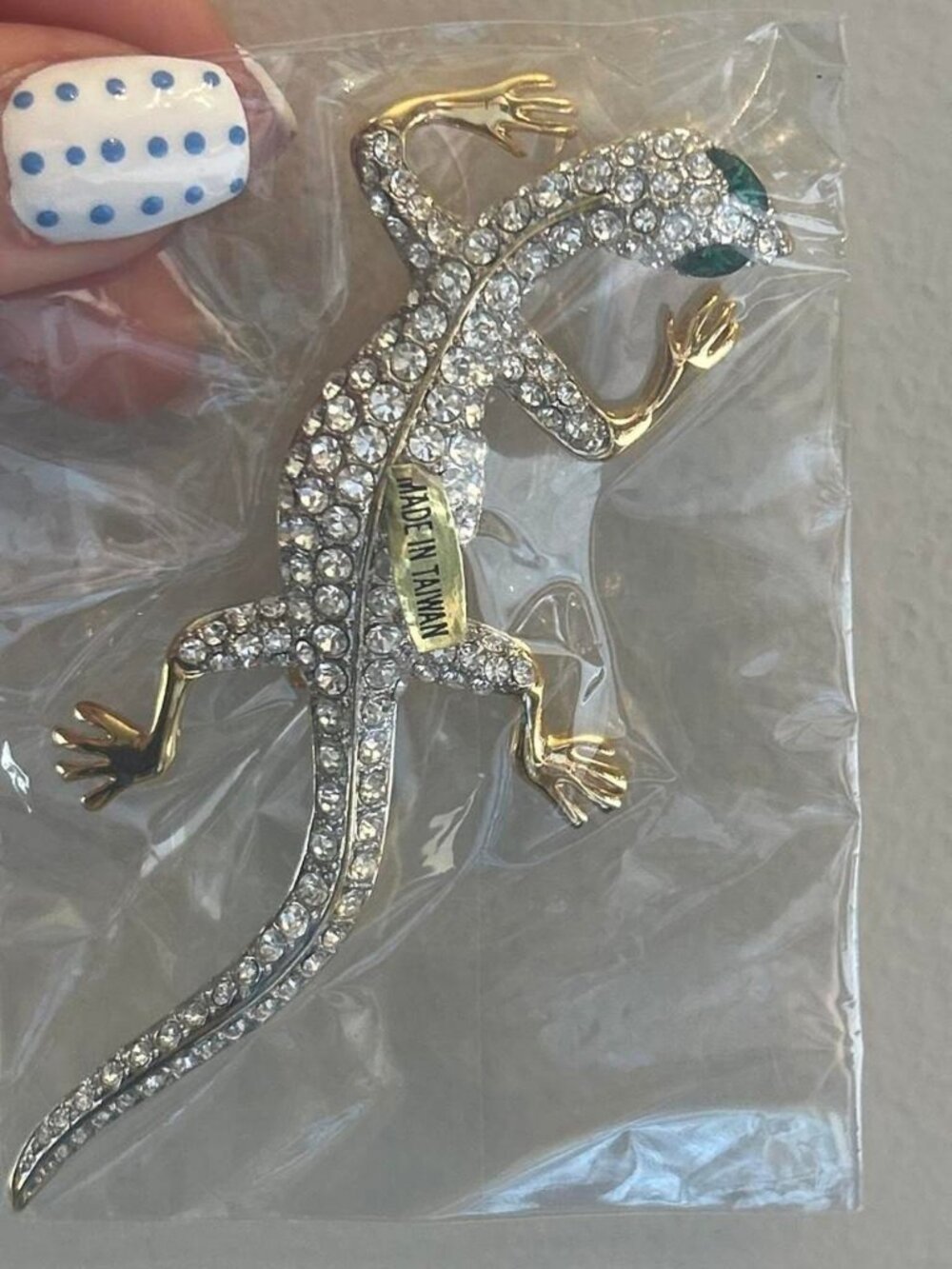 Gold & Silver Decorative Brooch Costume Jewelry
